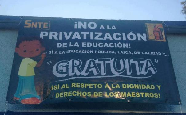 No a la privatizacin de la Educacin.