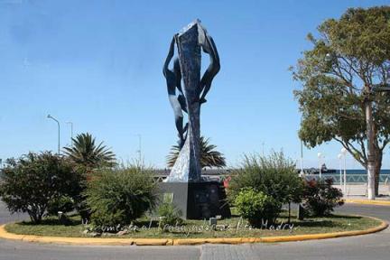 Monumento al trabajador en Puerto Madryn