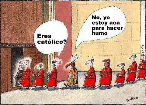 un chiste sobre la eleccin papal y el humo...